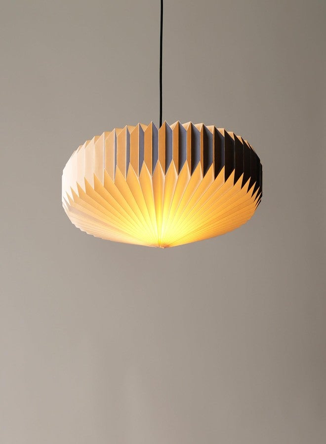 FIG Living Oblong 2 Paper Pendant Lamp (Royal Blue) | 54x54x21 cm | Luxury & Durable Handmade Origami Design Ceiling Lamp & Chandelier | Ideal for Dining Room, Living Room & Cafe (Bulb Not Included) - Image 4