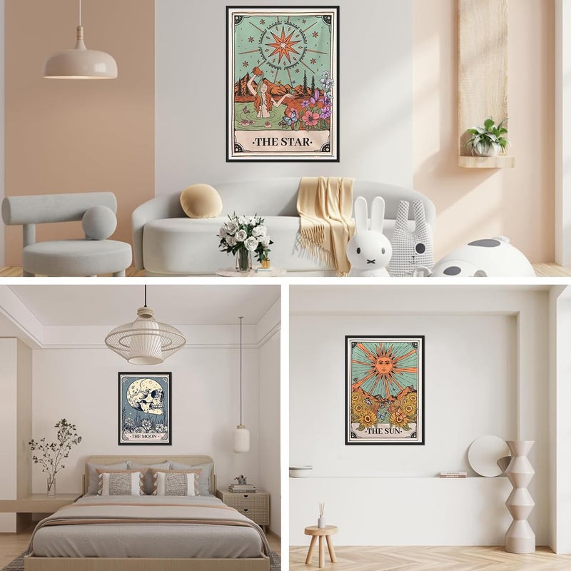 WUDWL Diamond Painting Kits for Adults - 6 Pack Sun and Moon DIY 5D Diamond Art Kits Full Drill Diamond Dots Paintings with Diamonds Gem Art and Crafts Home Decor 10 X 14 Inch - Image 3