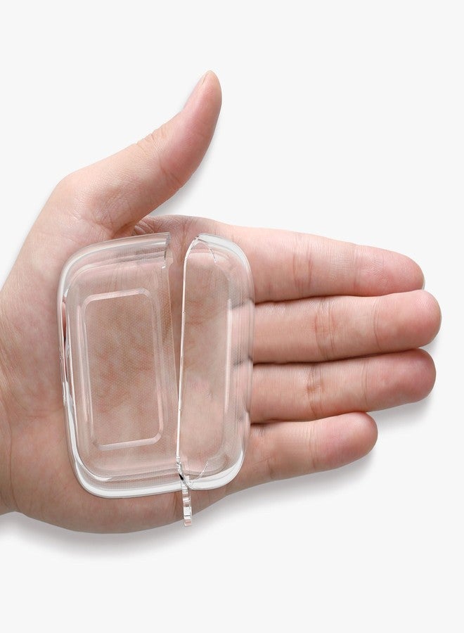 kwmobile Earphones Case Compatible with JBL Tour Pro 3 - Crystal TPU Two-Part Earbuds Case - Transparent - Image 2