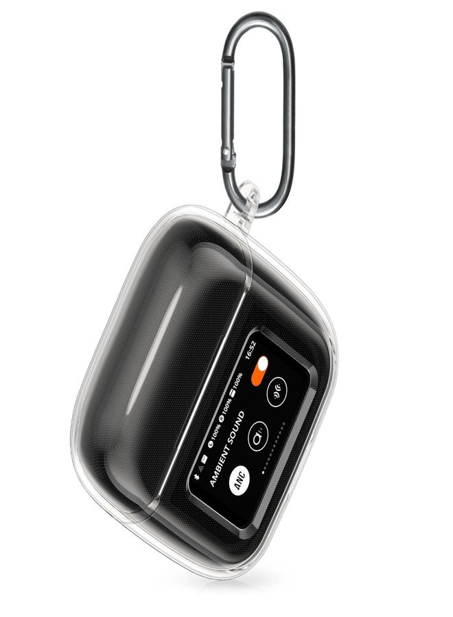 kwmobile Earphones Case Compatible with JBL Tour Pro 3 - Crystal TPU Two-Part Earbuds Case - Transparent - Image 5