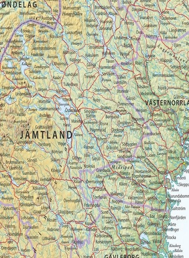 MapSherpa Norway - 24" x 36" Laminated Wall Map - Image 2