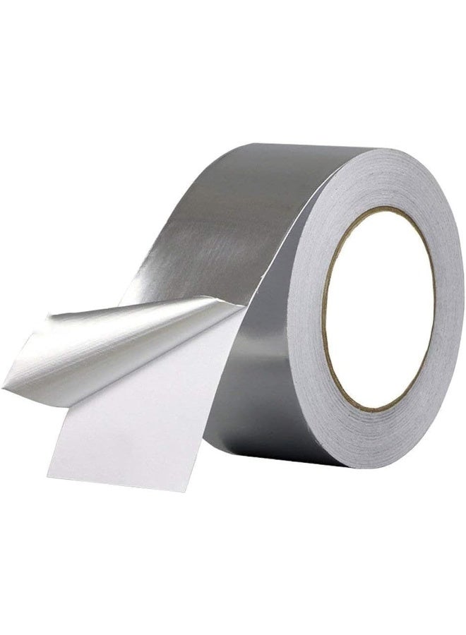 Biella Aluminium Foil Adhesive Tape - Seal, Insulate, And Protect With Ease Ideal For Roof Leaks, Surface Cracks, Window Gaps, Pipes, Boats Sealing, And More (3 Inch, 1Pcs) - Image 1