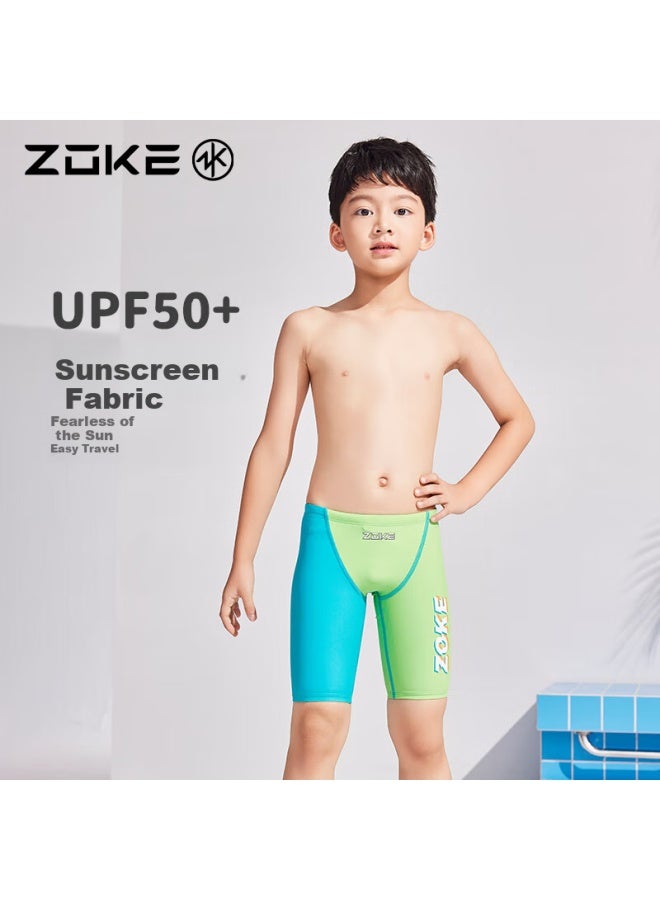 Zoke First Training Fitness Swim Trunks 124526886-5 Pink Green/Lake Green 150 - Image 2