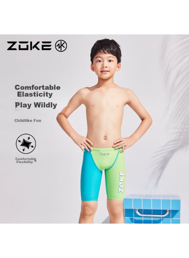 Zoke First Training Fitness Swim Trunks 124526886-5 Pink Green/Lake Green 150 - Image 1