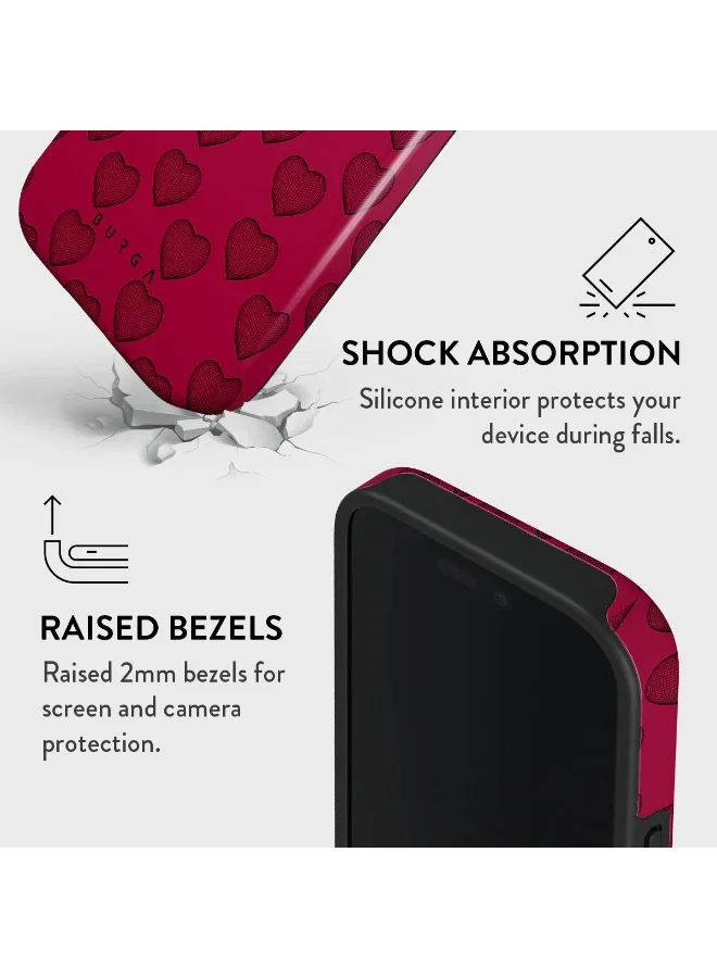 BURGA iPhone 16 Pro Max Case, 2 Piece Hard Shell + TPU Interior, Shock Absorption, All Port Accessible, Raised Bezel For Screen & Camera Protection, Never Fading HQ Print,Single Not Sorry