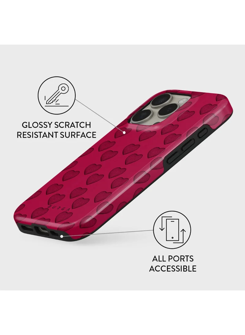 BURGA iPhone 16 Pro Max Case, 2 Piece Hard Shell + TPU Interior, Shock Absorption, All Port Accessible, Raised Bezel For Screen & Camera Protection, Never Fading HQ Print,Single Not Sorry
