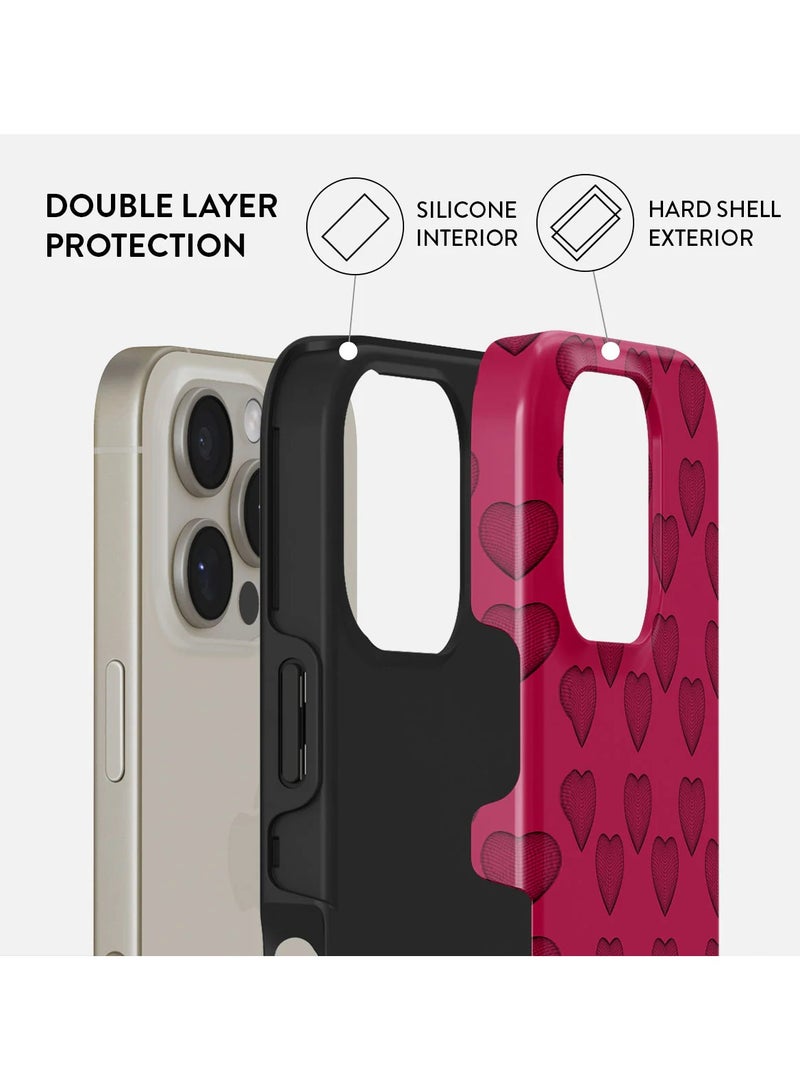 BURGA iPhone 16 Pro Max Case, 2 Piece Hard Shell + TPU Interior, Shock Absorption, All Port Accessible, Raised Bezel For Screen & Camera Protection, Never Fading HQ Print,Single Not Sorry - Image 2