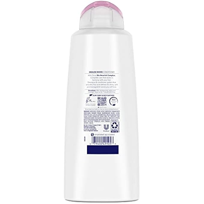 Dove CONDITIONER FOR CURLY HAIR ENDLESS WAVES SULFATE FREE HAIR CONDITIONER 20.4 FL OZ - Image 3