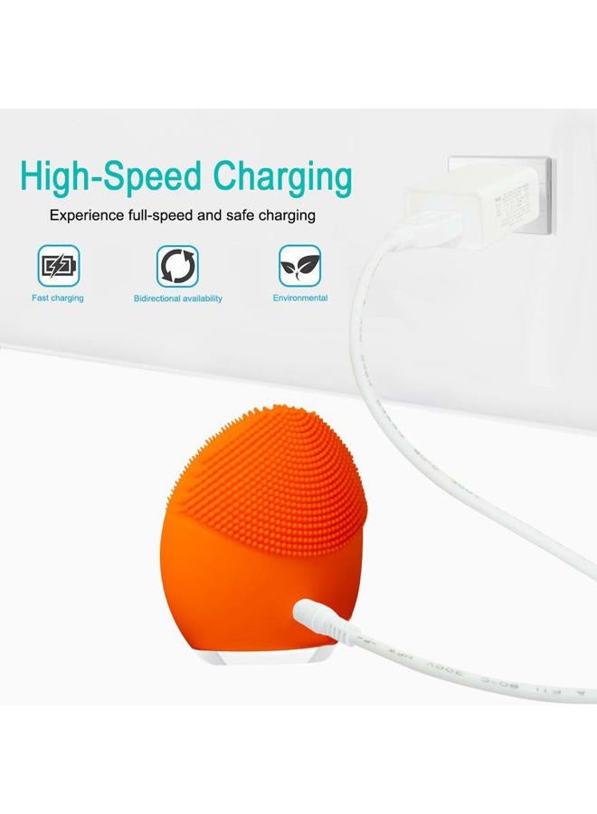 SCOVEE شاحن لجهاز تنظيف الوجه FOREO Luna Series وفرشاة الأسنان E-بديل كابل شحن USB DC لشاحن Luna 4FT - Image 4