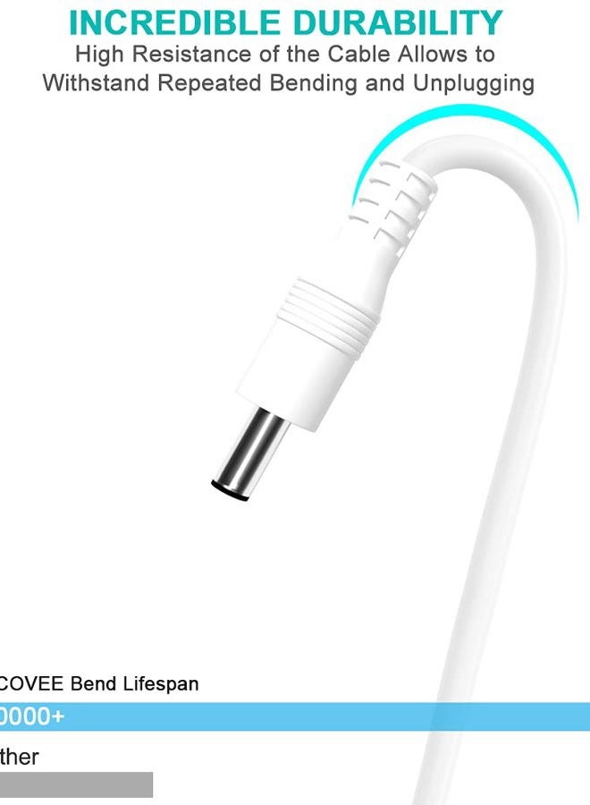 SCOVEE شاحن لجهاز تنظيف الوجه FOREO Luna Series وفرشاة الأسنان E-بديل كابل شحن USB DC لشاحن Luna 4FT - Image 3