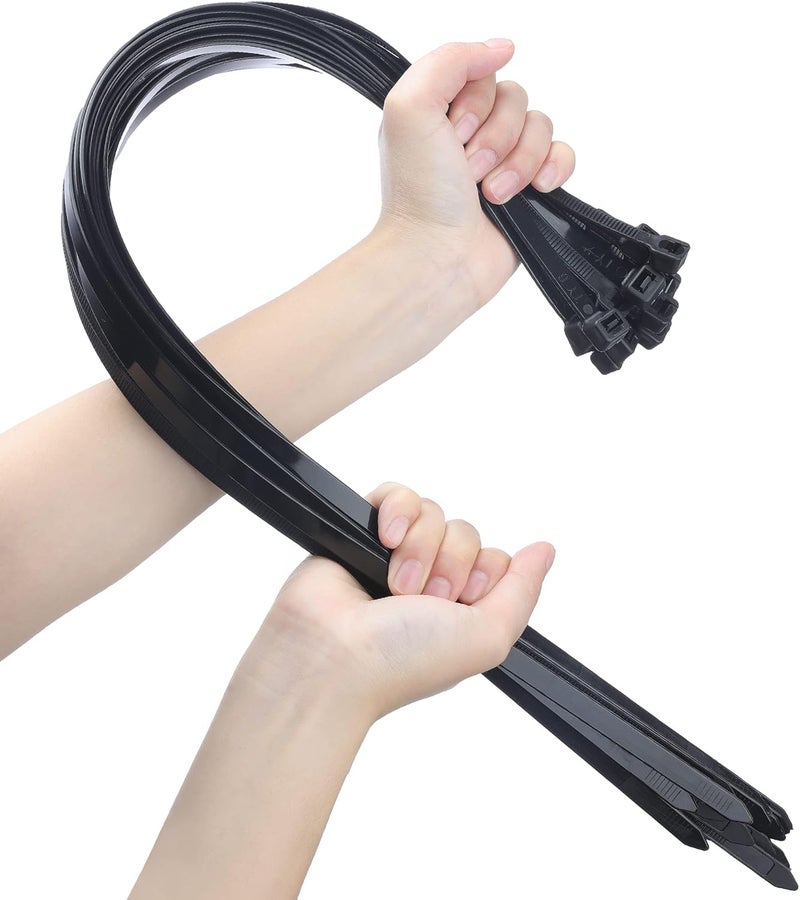 Doter 26 Inches Heavy Duty Zip Ties - 30 Pack, Max Load 200 LBS, Nylon Wire Ties for Indoor and Outdoor Use - Image 1