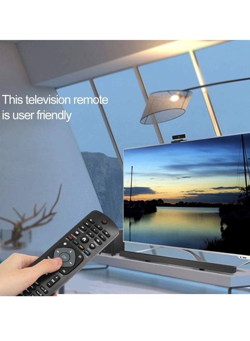 PopZa Replacement Smart Wireless Remote Control for Philips LCD Smart Digital HD TV - Black with battery - Image 5