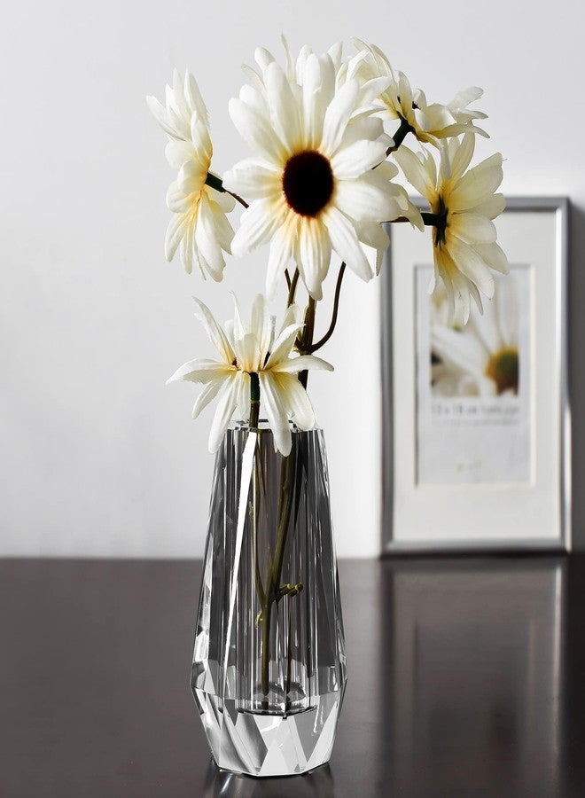 kitCom Flower Vase, Modern Mini Crystal Vase, Lead-Free Flower Vase, European Crafted for Table, Home Decoration, Wedding or Luxury Gifts, 2.4 x 2.4 x 4 Inches - Image 3