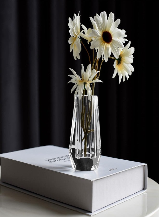 kitCom Flower Vase, Modern Mini Crystal Vase, Lead-Free Flower Vase, European Crafted for Table, Home Decoration, Wedding or Luxury Gifts, 2.4 x 2.4 x 4 Inches - Image 2