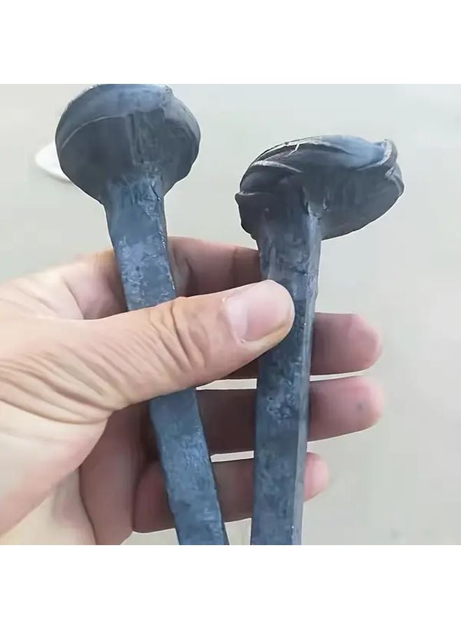 8mm Thick Threaded Steel Studs 5pcs Forged Spike Track Nails For Railway Wooden Sleeper - Image 2