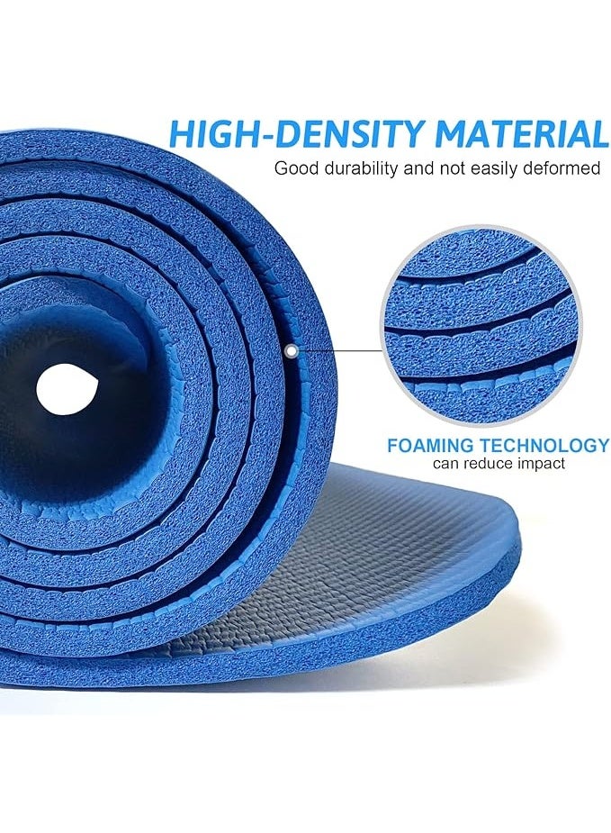 اسم المحتوى ناريلا اليوغا حصيرة عدم الانزلاق اليوغا حصيرة مع حزام وشملت 10 مللي متر سميكة ممارسة حصيرة مثالية ل هيت بيلاتيس اليوغا والعديد من التدريبات المنزلية الأخرى - Image 2