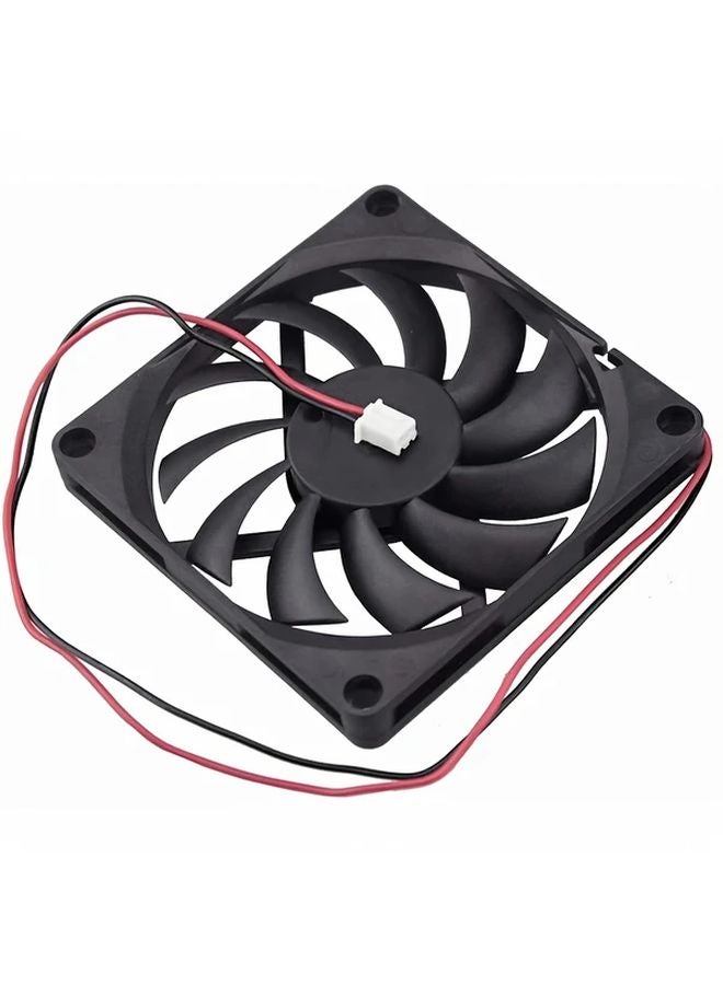 80mmx80mmx10mm 8010 DC Cooling Fan 24V Black 5V 12V - Image 3