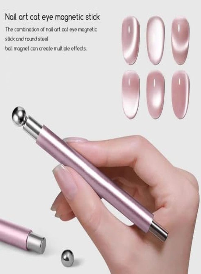 bolt bee Cat Eye Magnetic for Nails Double-Head Nail Magnet Sturdy Cat Eye Magnet for Nails with Round Magnetic Bead Multifunctional Magnet (1 pcs) - Image 4