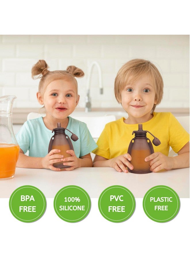 Nearbyme Reusable Silicone Food Pouches - 2 Pack Squeeze Pouches, Food Grade Silicone Pouches For Yogurt And Purees  - Image 4