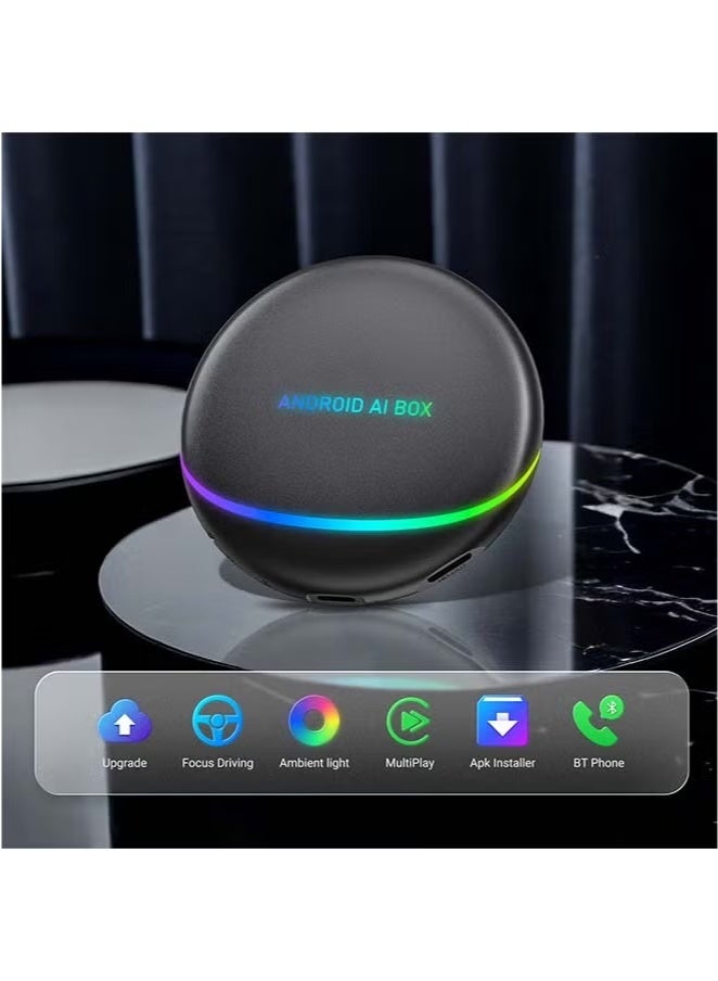 أوتوكاست كار بلاي AI بوكس برو، صندوق الوسائط المتعددة بنظام أندرويد 12 مع يوتيوب/نتفليكس متوافق مع كار بلاي - Image 1