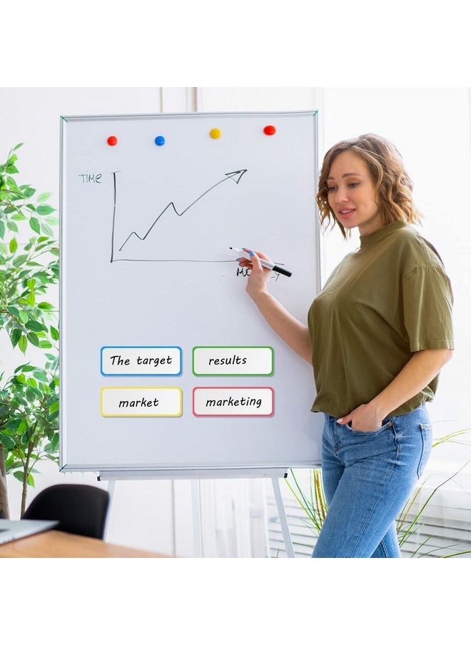 Fainne Fainne 12 Roll 1/8 Whiteboard Thin Tape with 54 Magnetic Dry Erase Label Name Plate Tag Magnetic Name Tag Magnet Label Pinstriping Tape for Whiteboard School Office Supplies (Classic,3.2 x 1.2 in)  - Image 5