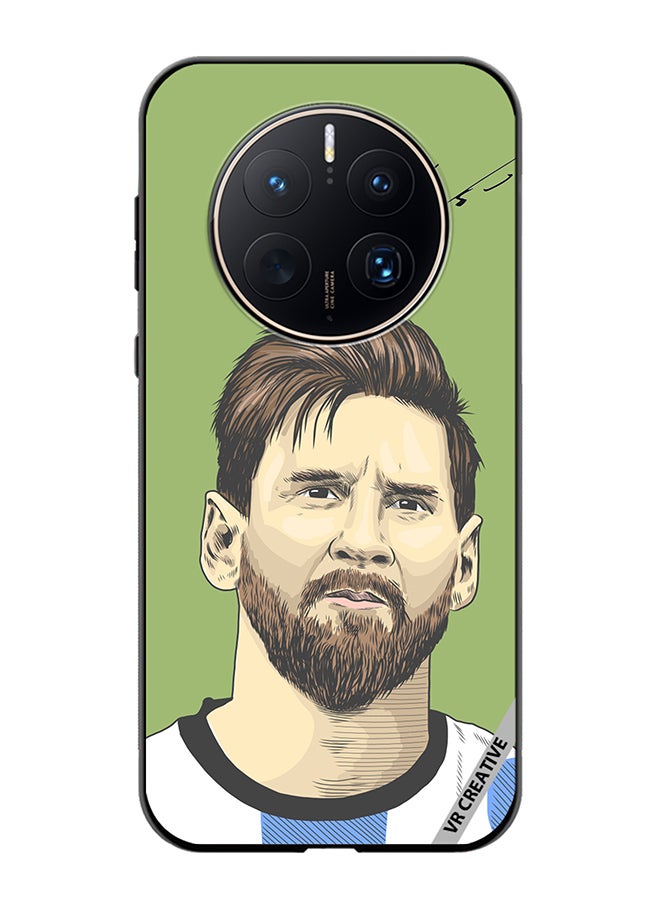 VR CREATIVE Protective Case Cover For Huawei Mate 50 Pro Lionel Messi, An Argentine Design Multicolour - Image 1