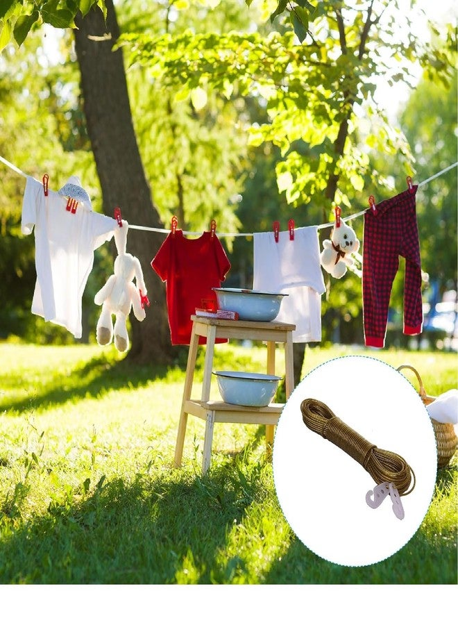 Winberg clothline Laundry Rope and Clip Random Colour Lines (PVC+Steel, 10 Meter) - Image 3