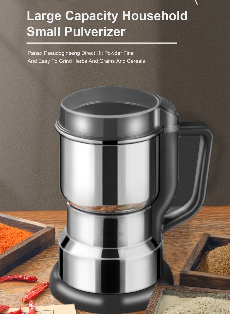 ايتي لايف مطحنة قهوة مع 6 شفرات وعاء ستانلس ستيل 304 لطحن القهوة والتوابل والفواكه المقشرة SH-0102 أسود - Image 2