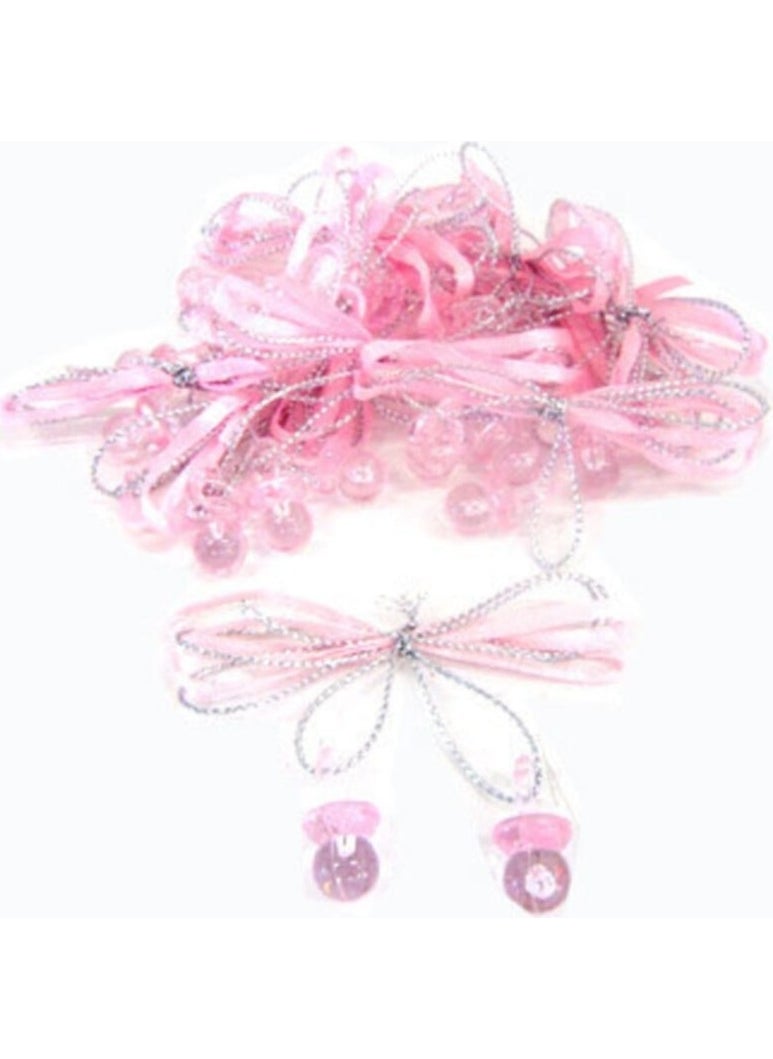 CICI Cute Pink Spout Polka Dot Ready Made Bow Tie 25 Pieces 