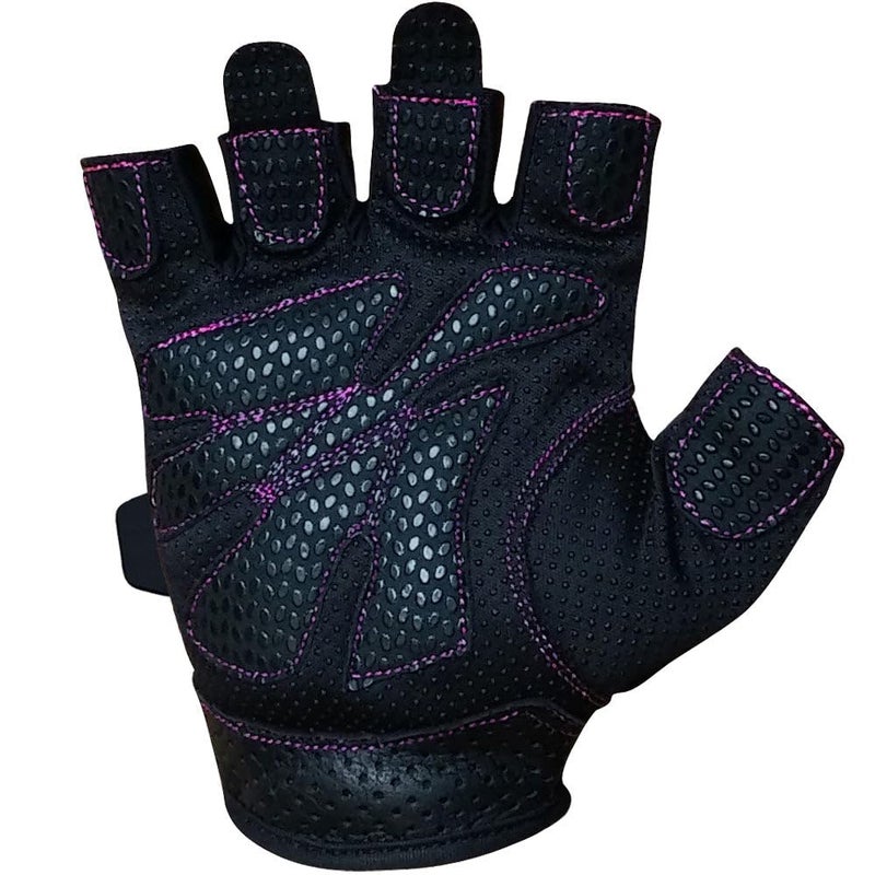Meister Women's Fit Grip Weight Lifting Gloves w/Washable Amara Leather - Pink - Medium - Image 3