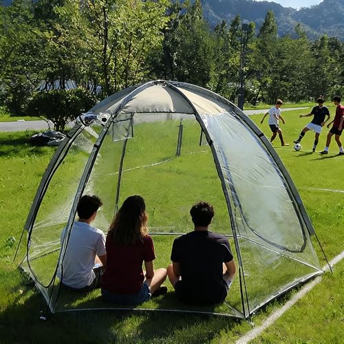 HipierFx 2 Person Transparent Sports Tent 360° Panoramic View Windproof Portable Outdoor Clear Bubble Tent for Winter Camping Fishing and Sports Activities (Footprint Included) - Image 1