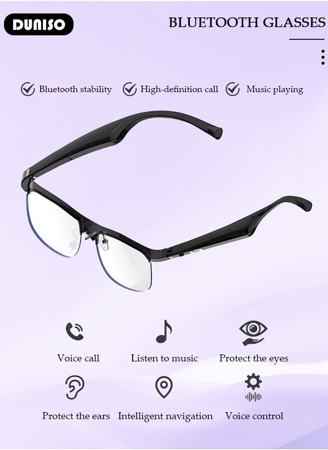 DUNISO Smart Bluetooth Glasses Earphones,Bluetooth Audio Glasses,  Bluetooth 5.0 Audio Glasses ,Open-Ear Audio for Driving, Cycling, Outdoor Sports for Women and Man,Open Ear Sound with Mic & Speakers  - Image 3