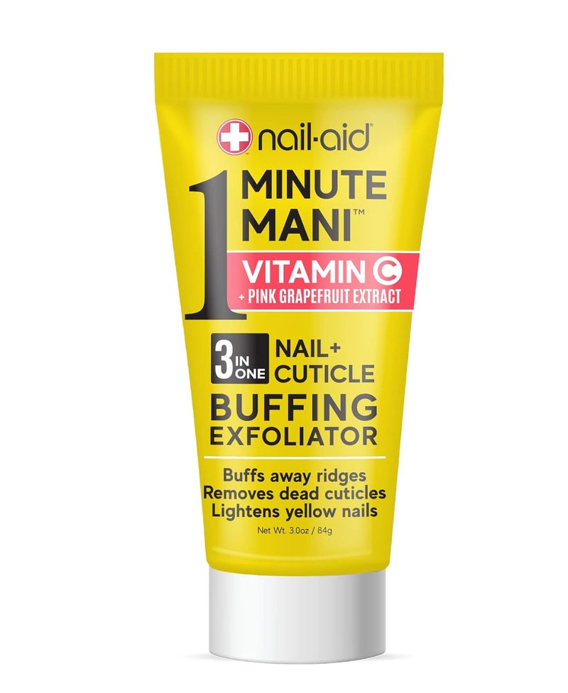 NailAid  Vitamin C  Pink Grapefruit Extract  3In1 Nail  Cuticle Buffing Exfoliator