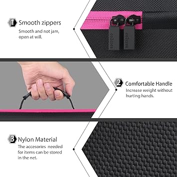 co2CREA Hard Travel Carrying Case for Dyson Supersonic Hair Dryer HD08 and AccessoriesCover Only - Image 5