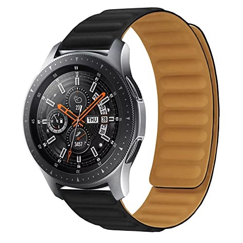 ACM Watch Strap Magnetic Silicone Loop 22mm compatible with Noise Noisefit Halo Smartwatch Luxury Band Black - Image 4