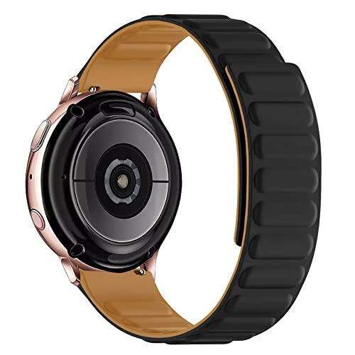 ACM Watch Strap Magnetic Silicone Loop 22mm compatible with Noise Noisefit Halo Smartwatch Luxury Band Black - Image 2