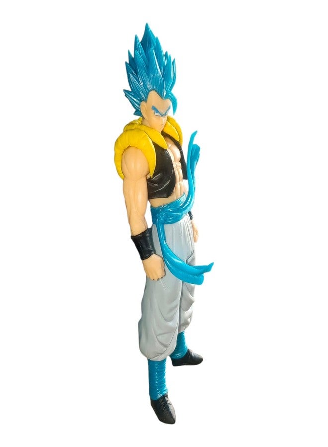 ONE POINT COLLECTIONS Blue Hair Anime Warrior Action Figure - Collectible PVC Battle Hero Toy for Kids & Anime Fans - Image 4