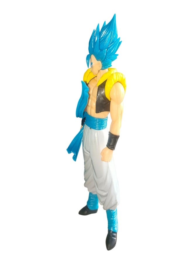 ONE POINT COLLECTIONS Blue Hair Anime Warrior Action Figure - Collectible PVC Battle Hero Toy for Kids & Anime Fans - Image 2
