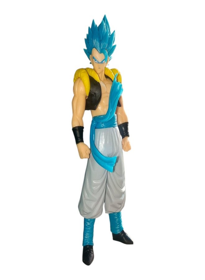 ONE POINT COLLECTIONS Blue Hair Anime Warrior Action Figure - Collectible PVC Battle Hero Toy for Kids & Anime Fans - Image 1