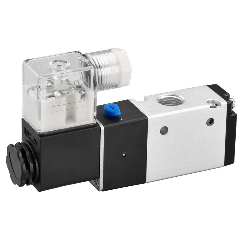 Heschen Electric Pneumatic Solenoid Valve 3V210-08 24VDC 4.8W PT1/4 3/2 Way CE - Image 2