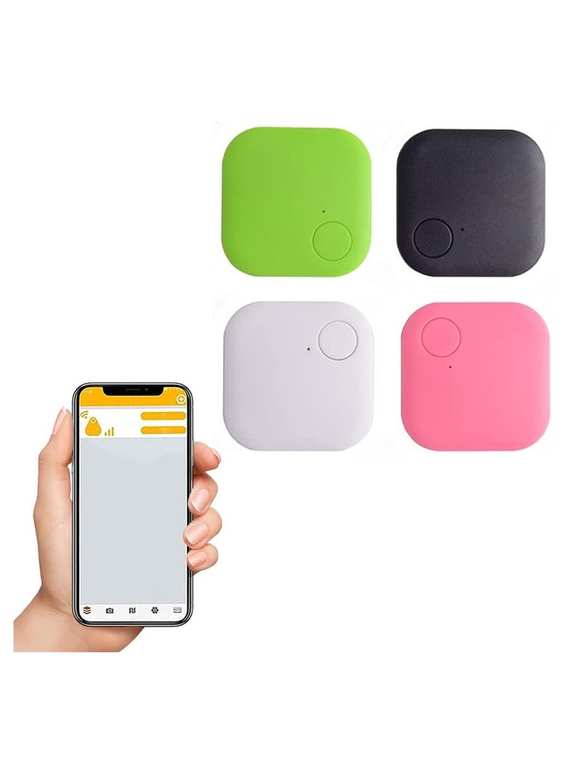 Anti Lost Smart Bluetooth Tracker 4 Pack Key Finders Bluetooth Item Locator Anti-Lost Bidirectional Alarm Reminder Smart Tracker Tag Alarm Reminder for Key Wallet Remote Luggage - Image 1