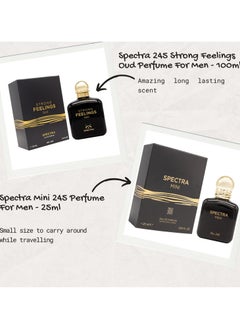 Spectra 245 Strong Feelings Oud EDP Perfume For Men - 100ml  - Image 4