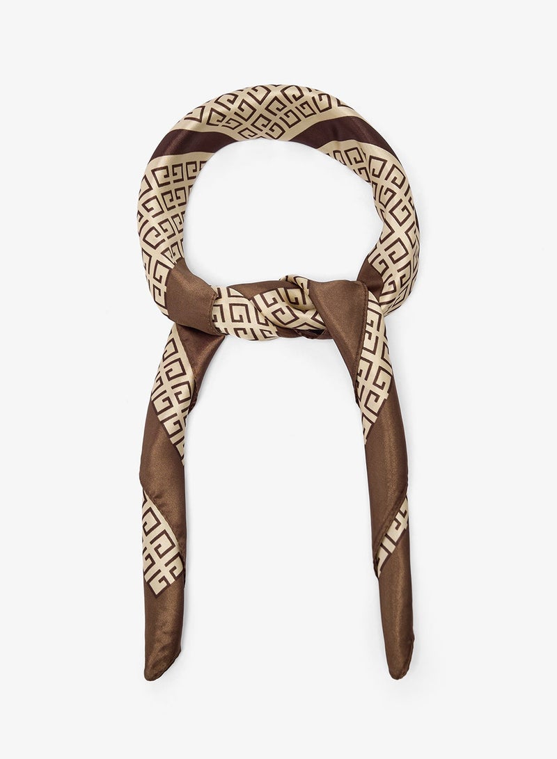 Ginger Satin Classic Headscarf - Image 3