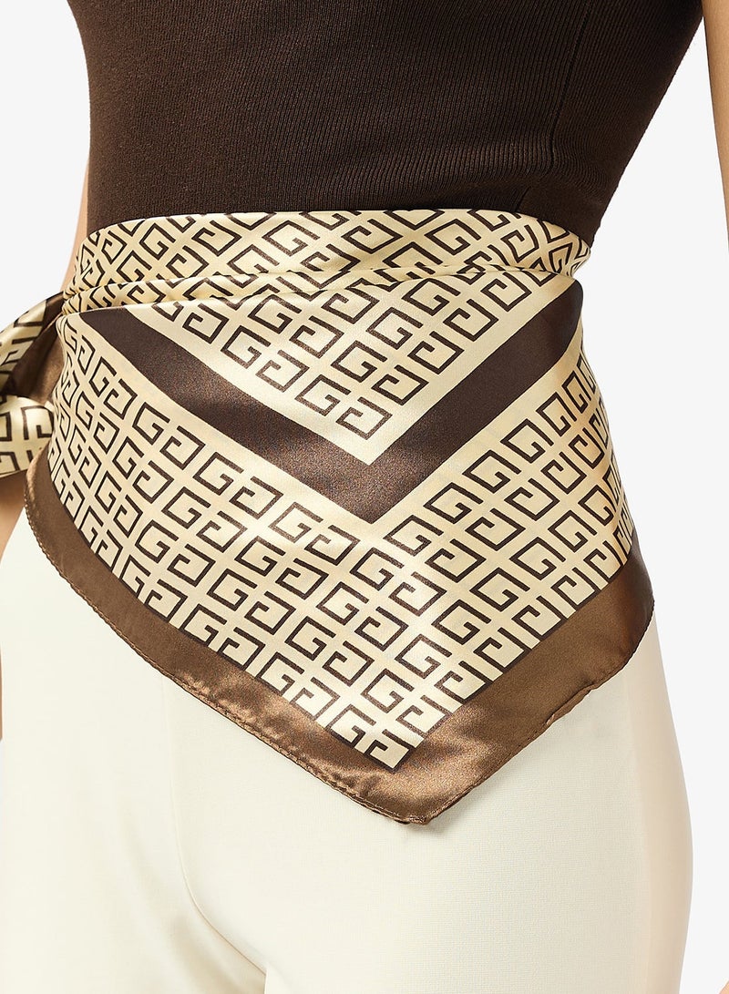 Ginger Satin Classic Headscarf - Image 1