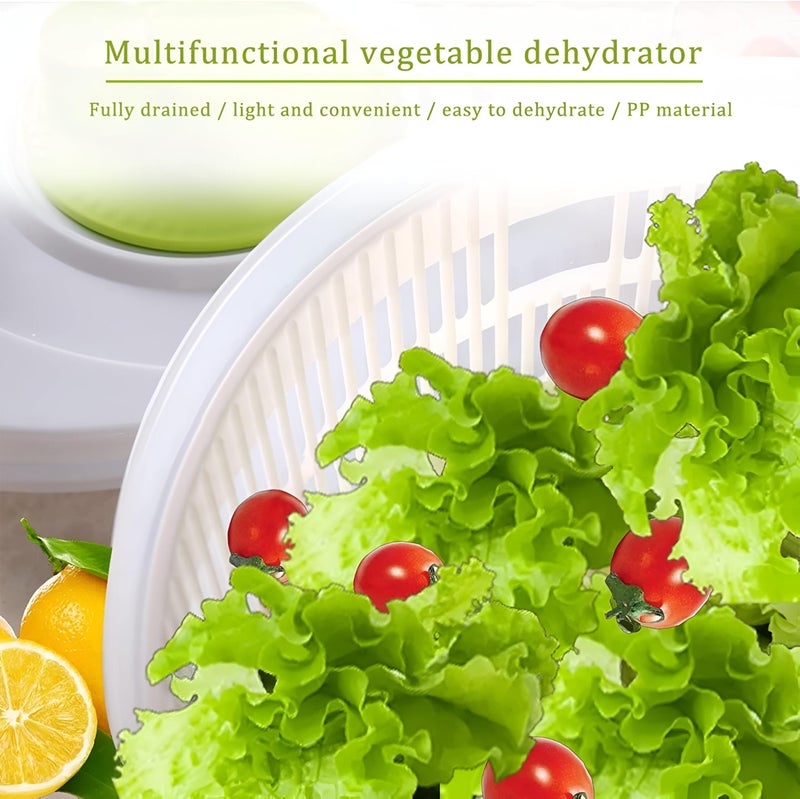 Vegetable Dryer - Handy Spin Dryer for Fresh Fruit and Veggie Preservation, Effortless Food Dehydration, Safe Materials Suitable for Dishwashers, One-Hand Operation for Convenience - Image 5