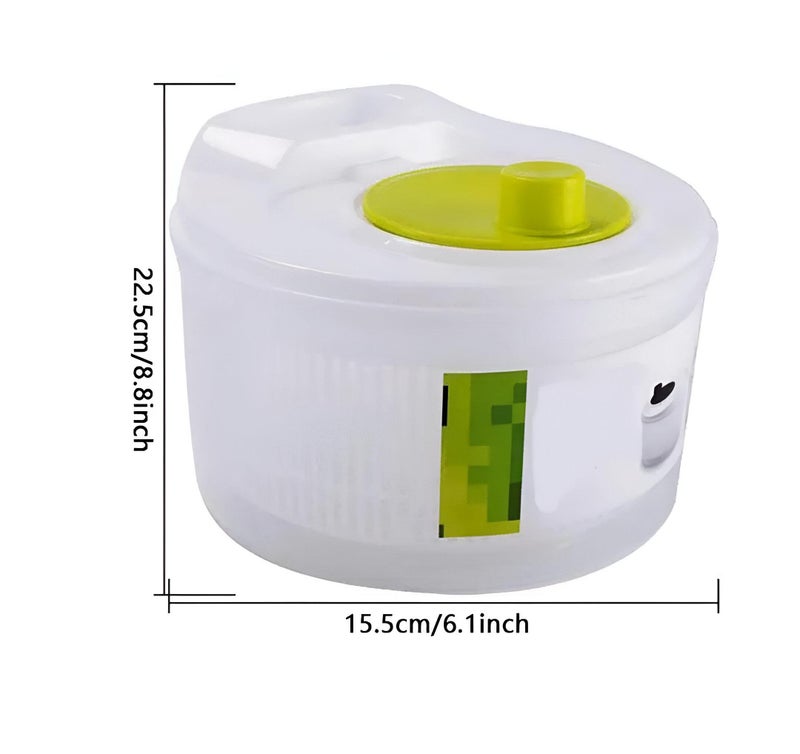 Vegetable Dryer - Handy Spin Dryer for Fresh Fruit and Veggie Preservation, Effortless Food Dehydration, Safe Materials Suitable for Dishwashers, One-Hand Operation for Convenience - Image 3