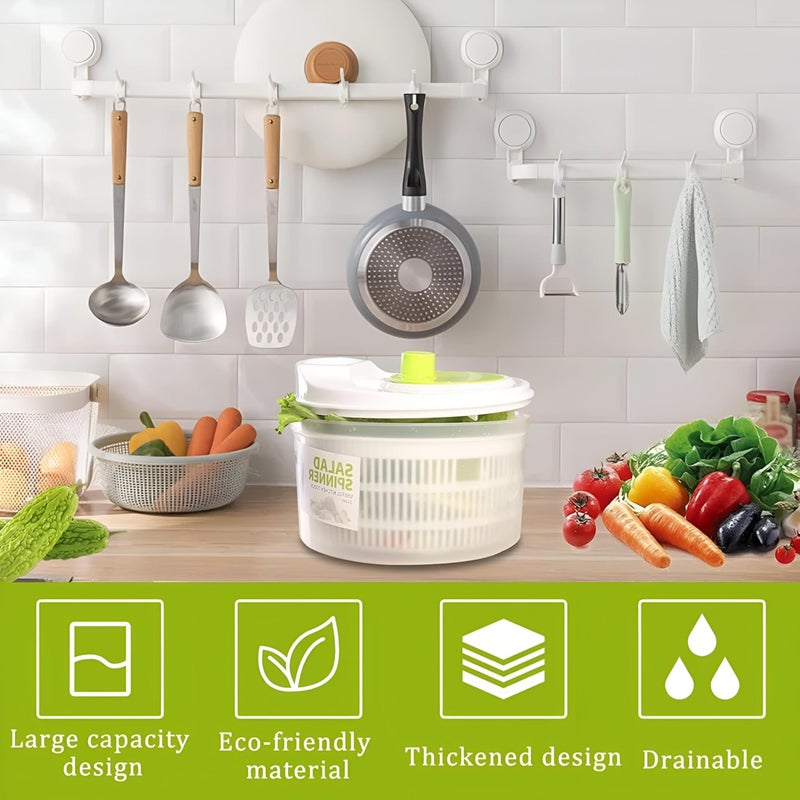 Vegetable Dryer - Handy Spin Dryer for Fresh Fruit and Veggie Preservation, Effortless Food Dehydration, Safe Materials Suitable for Dishwashers, One-Hand Operation for Convenience - Image 2