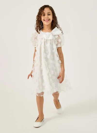 Styli Floral Organza Dress