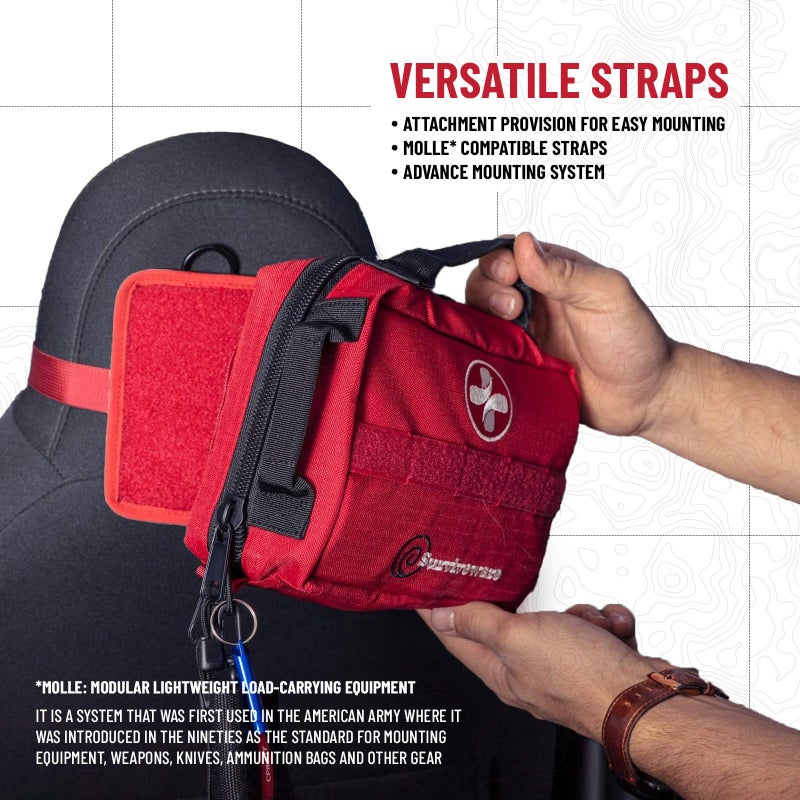 Surviveware 119 Pcs Comprehensive Premium Survival First Aid Kit - Medical Emergency Kit for Travel Camping Gear, Home Essentials & Outdoor Emergencies - HSA & FSA Eligible Survival Kit - Image 5