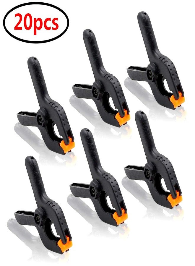 Luomorgo 20pcs Adjustable Nylon Mini Spring Clamps 2 inch Muslin Clamps for Photo Studio Backdrops Woodworking DIY Projects (2inch) - Image 4
